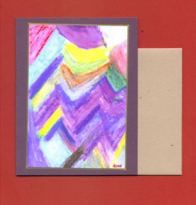 Abstract Art Note Card